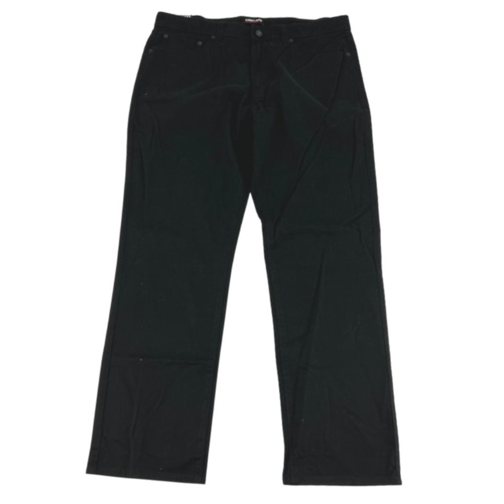 Kirkland | Men's Brushed Cotton Twill Pant | Black | Dress/Casual | Size 36 x 30
